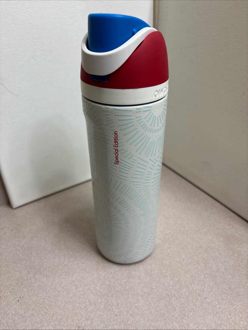 Owala Special Edition 24oz Stainless Steel Water Bottle Red/White/Boom